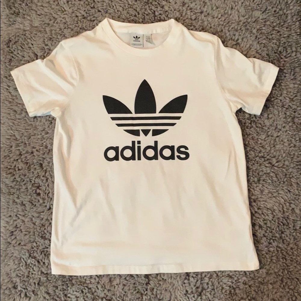Medium White Adidas Tee
